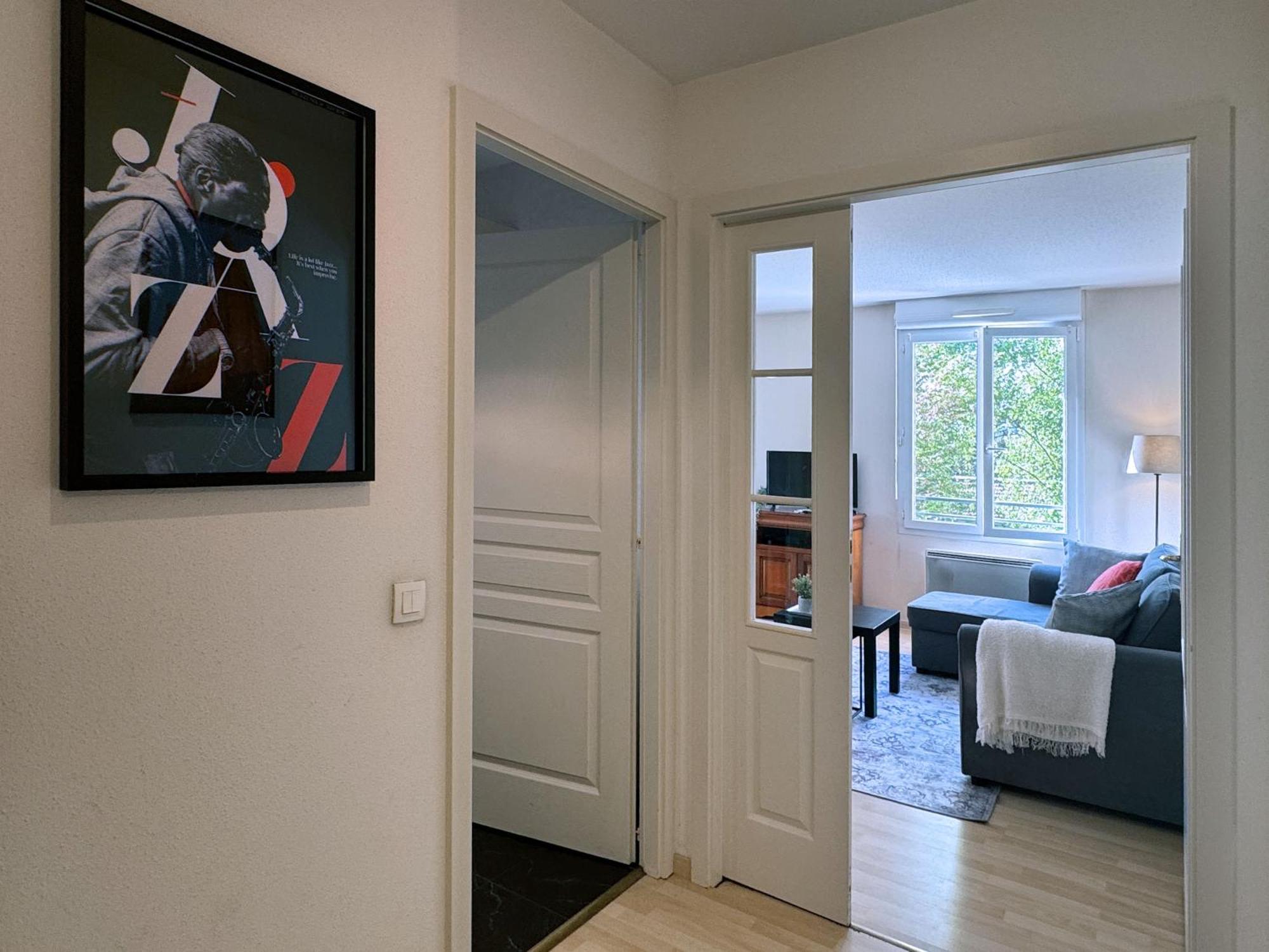 Ferienwohnung Joli 3P Avec Terrasse Et Garage Proche Centre Straßburg Exterior foto