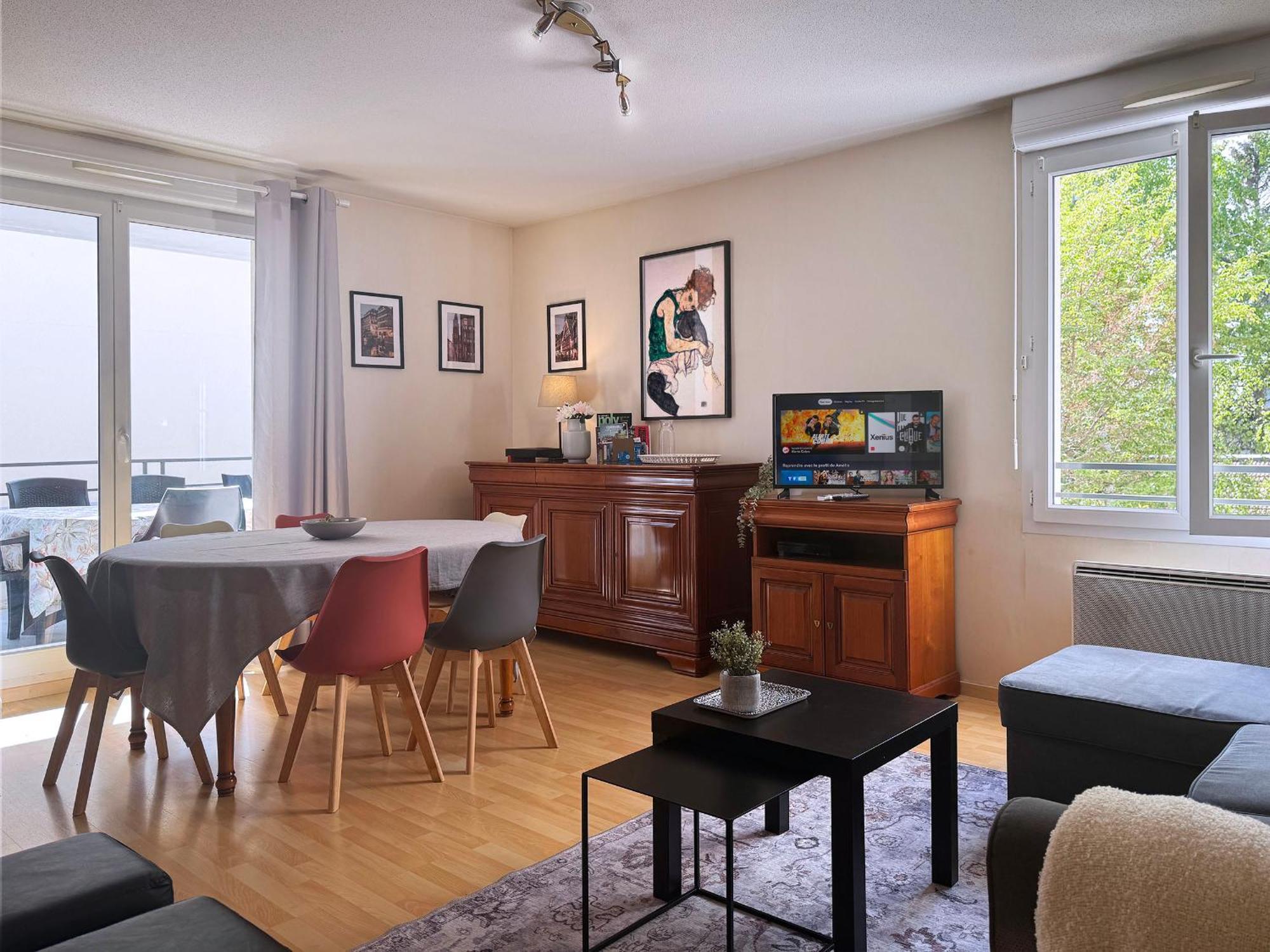 Ferienwohnung Joli 3P Avec Terrasse Et Garage Proche Centre Straßburg Exterior foto